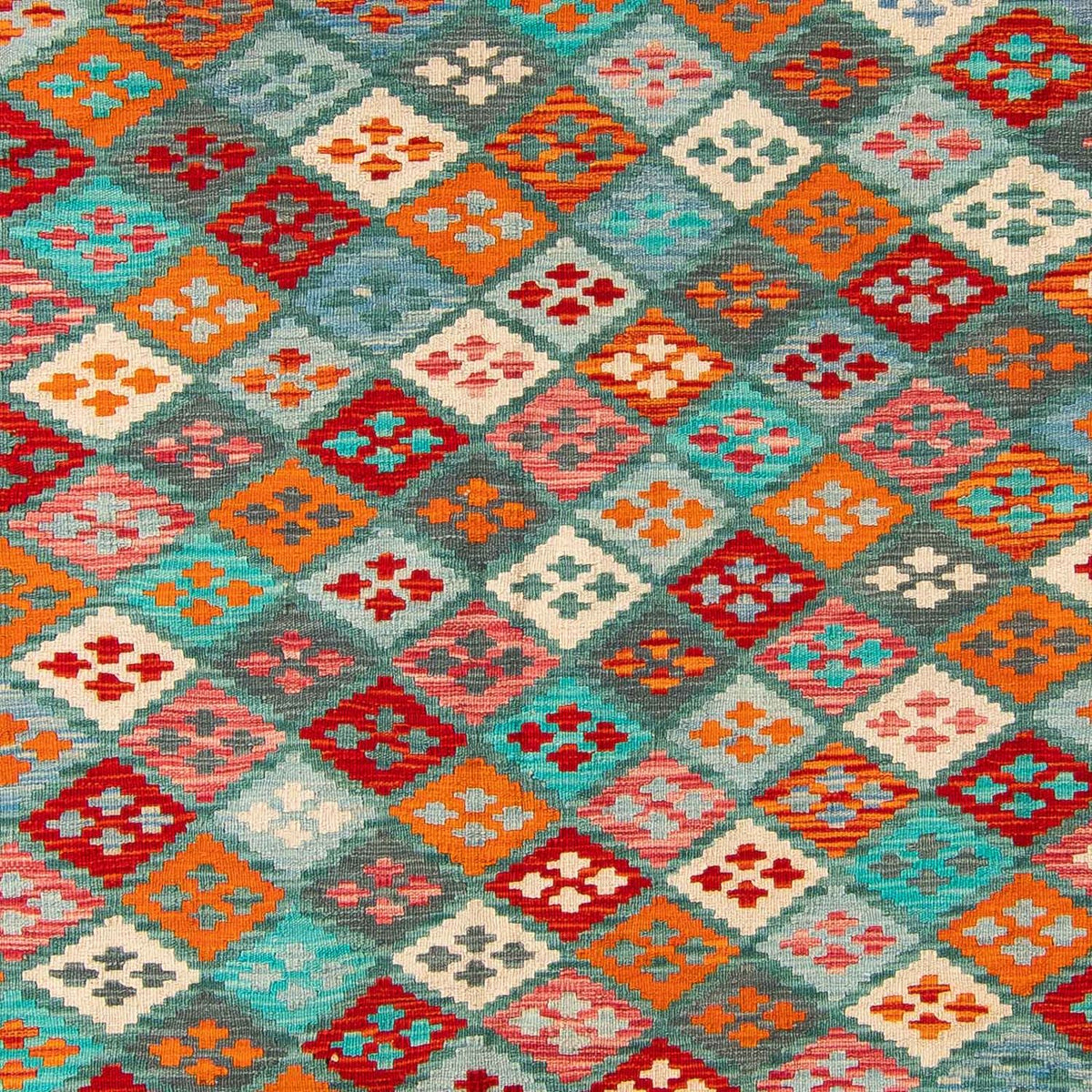 Kelim tapijt - Splash - 305 x 202 cm - veelkleurig