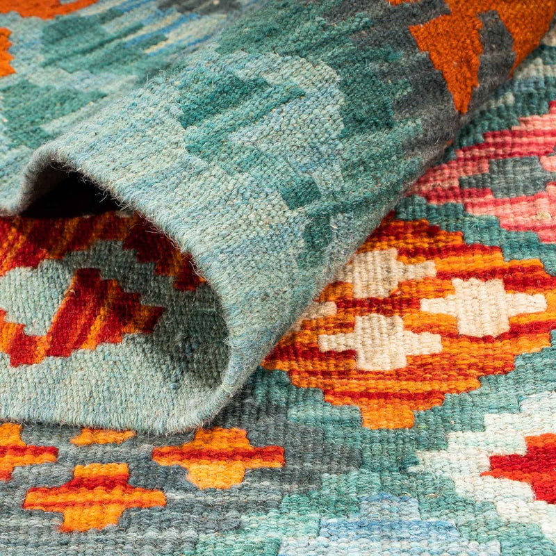 Kelim tapijt - Splash - 305 x 202 cm - veelkleurig