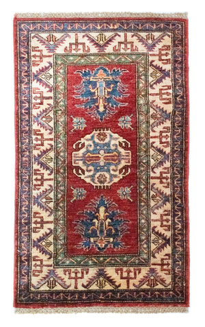 Ziegler Tapijt - Kazak - 96 x 57 cm - rood