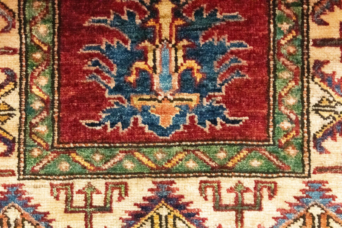 Ziegler Tapijt - Kazak - 96 x 57 cm - rood