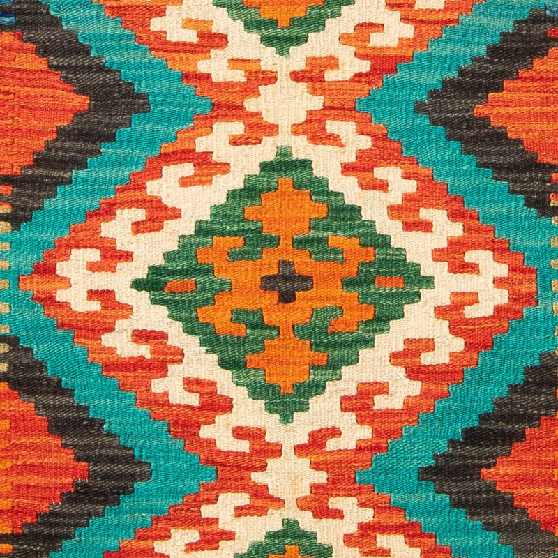 Kelim tapijt - Splash - 128 x 86 cm - roest