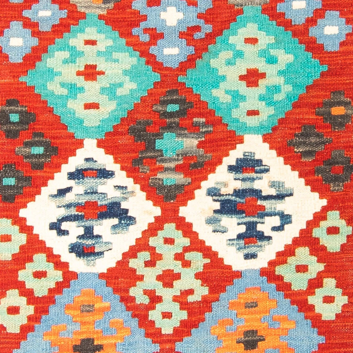 Kelim tapijt - Splash - 154 x 99 cm - donkerrood