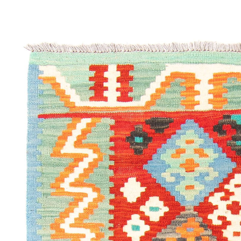 Kelim tapijt - Splash - 154 x 99 cm - donkerrood