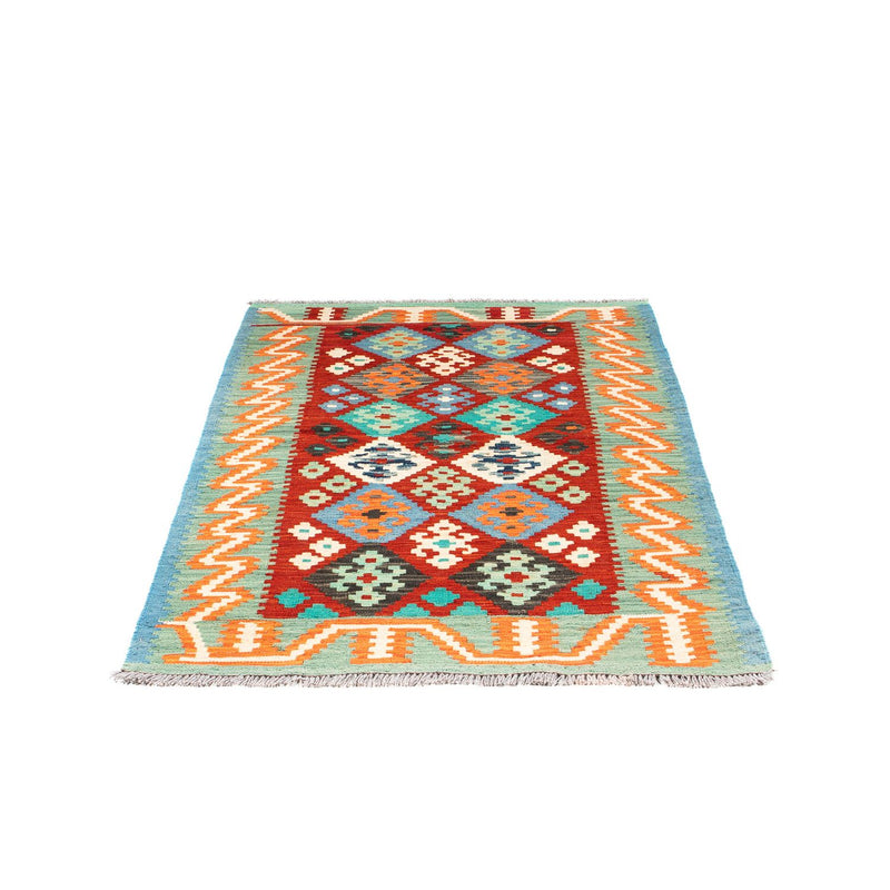 Kelim tapijt - Splash - 154 x 99 cm - donkerrood