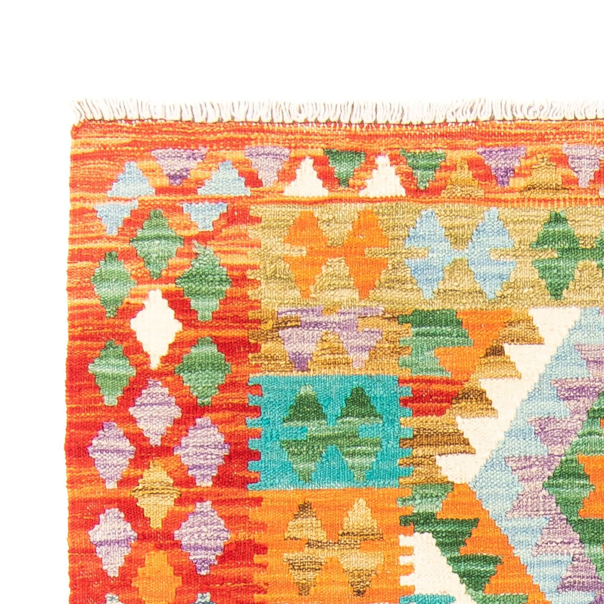 Kelim tapijt - Splash - 154 x 102 cm - roest