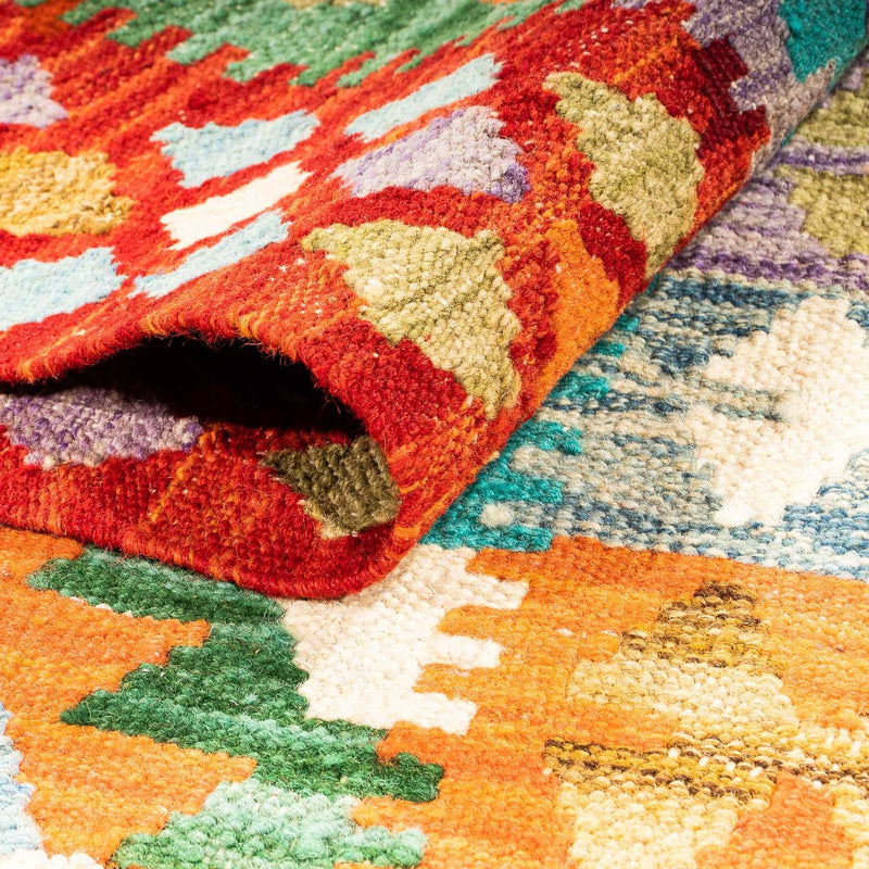 Kelim tapijt - Splash - 154 x 102 cm - roest