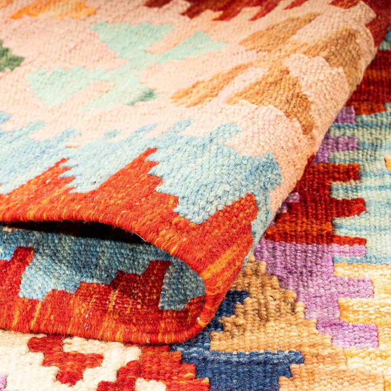 Kelim tapijt - Splash - 157 x 101 cm - roest