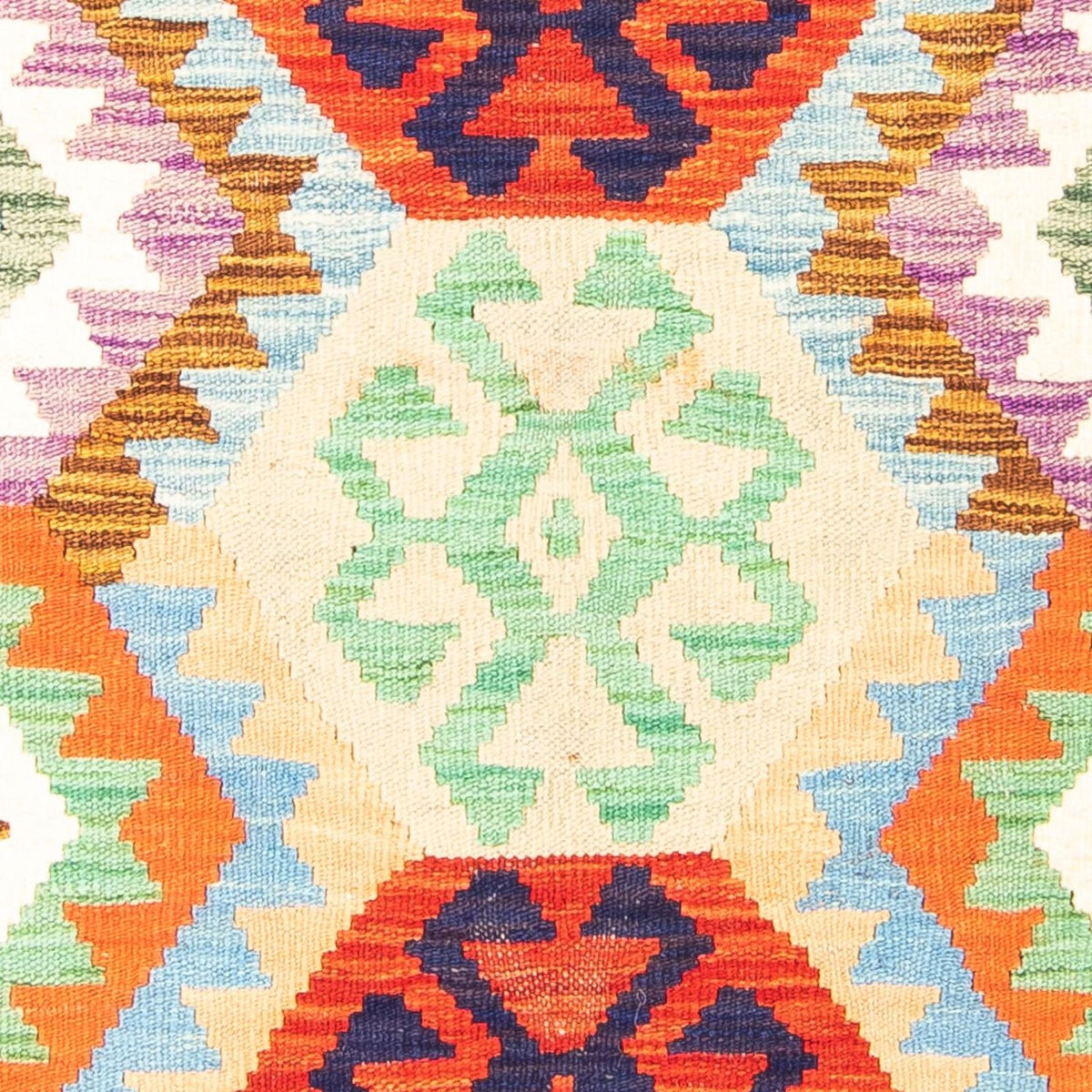 Kelim tapijt - Splash - 148 x 104 cm - roest