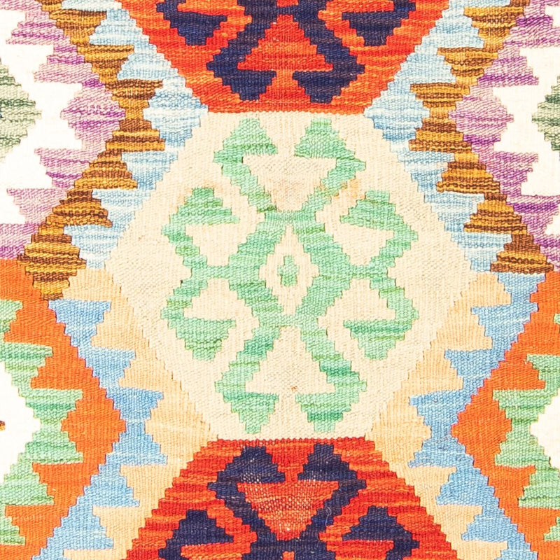 Kelim tapijt - Splash - 148 x 104 cm - roest