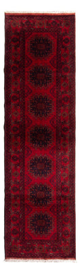 Loper Afghaans tapijt - Kunduz - 295 x 82 cm - donkerrood