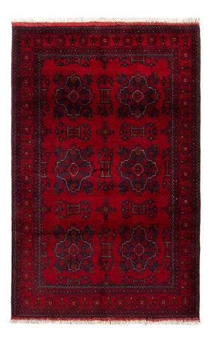 Afghaans tapijt - Kunduz - 219 x 126 cm - donkerrood
