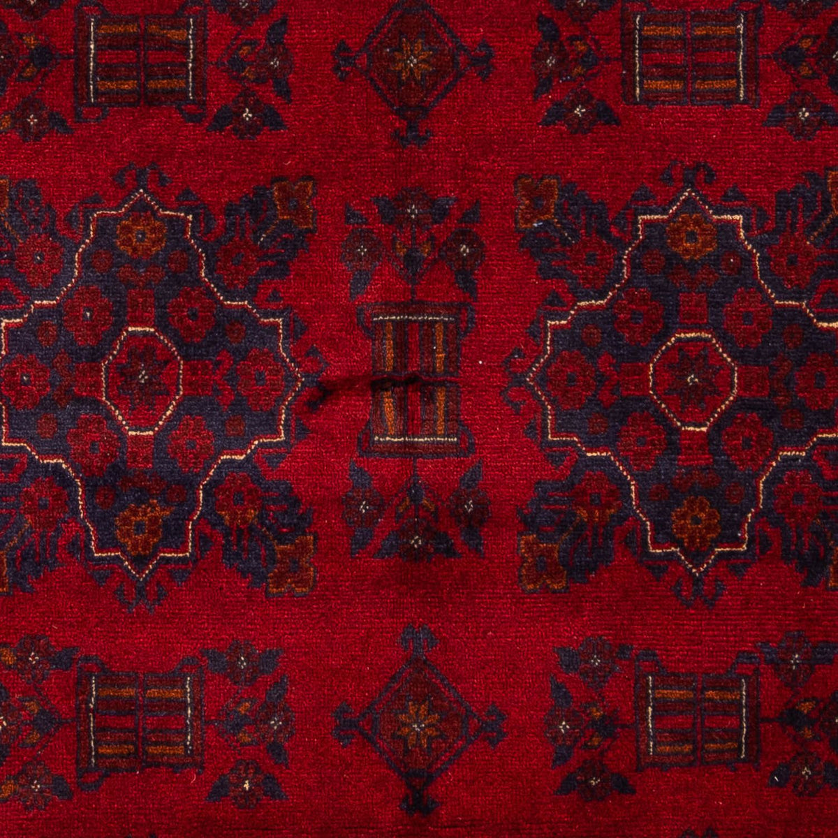 Afghaans tapijt - Kunduz - 219 x 126 cm - donkerrood