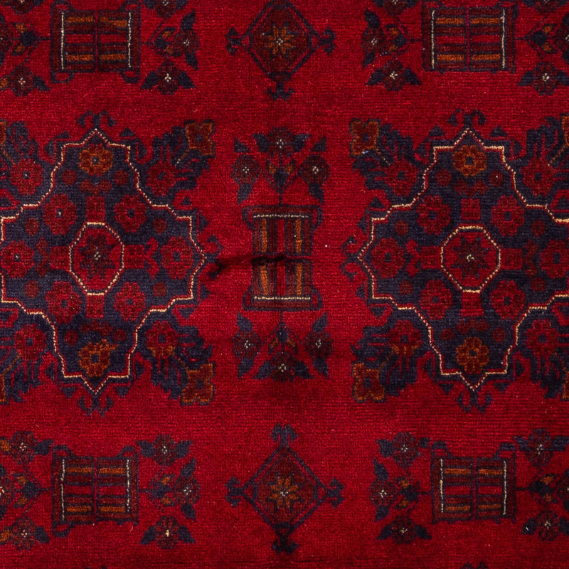 Afghaans tapijt - Kunduz - 219 x 126 cm - donkerrood