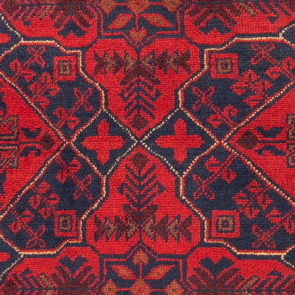 Afghaans tapijt - Kunduz - 125 x 78 cm - donkerrood