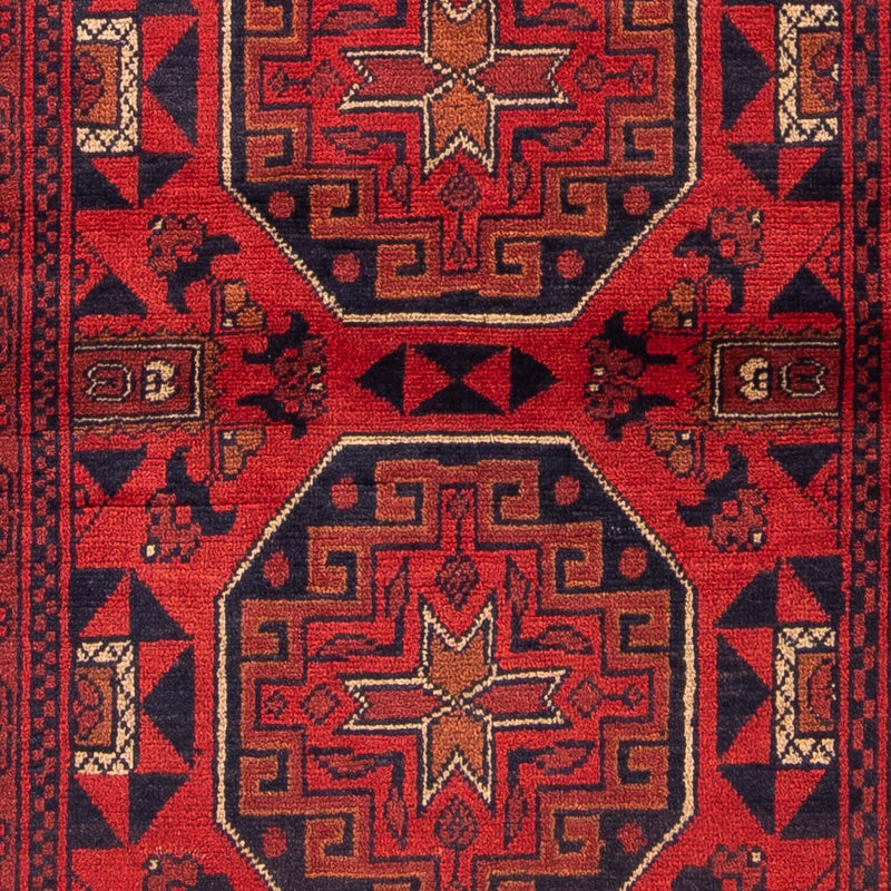 Afghaans tapijt - Kunduz - 146 x 102 cm - donkerrood