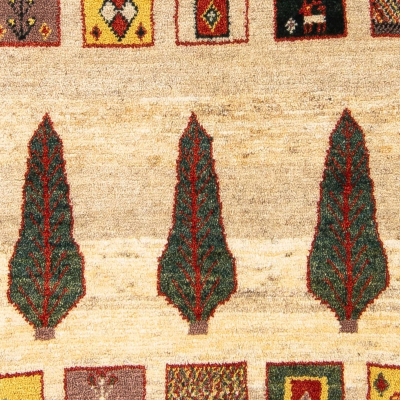 Gabbeh Tapijt - Loribaft Perzisch - 150 x 106 cm - beige