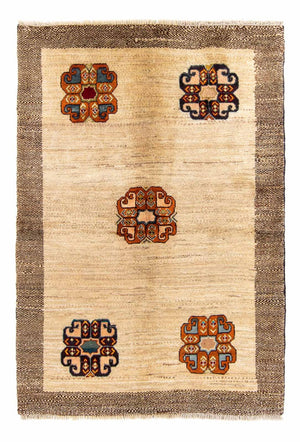 Gabbeh tapijt - Perzisch - 192 x 128 cm - beige