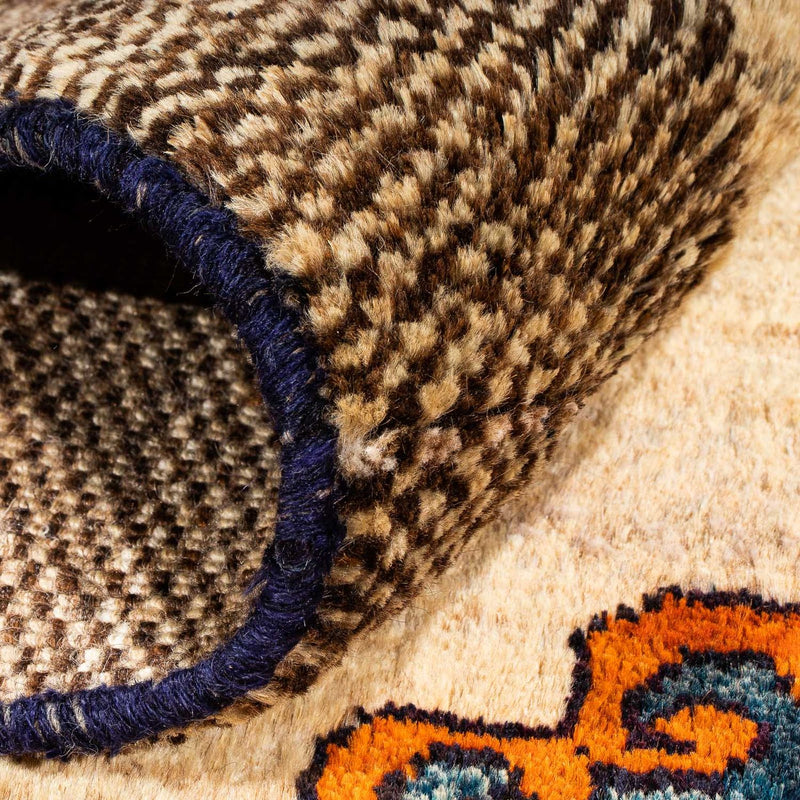 Gabbeh tapijt - Perzisch - 192 x 128 cm - beige