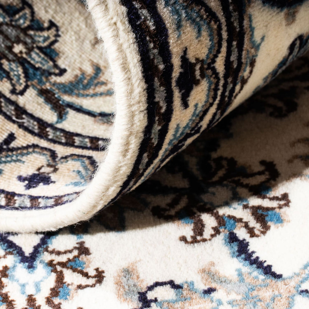 Loper Perzisch tapijt - Nain - 192 x 76 cm - beige