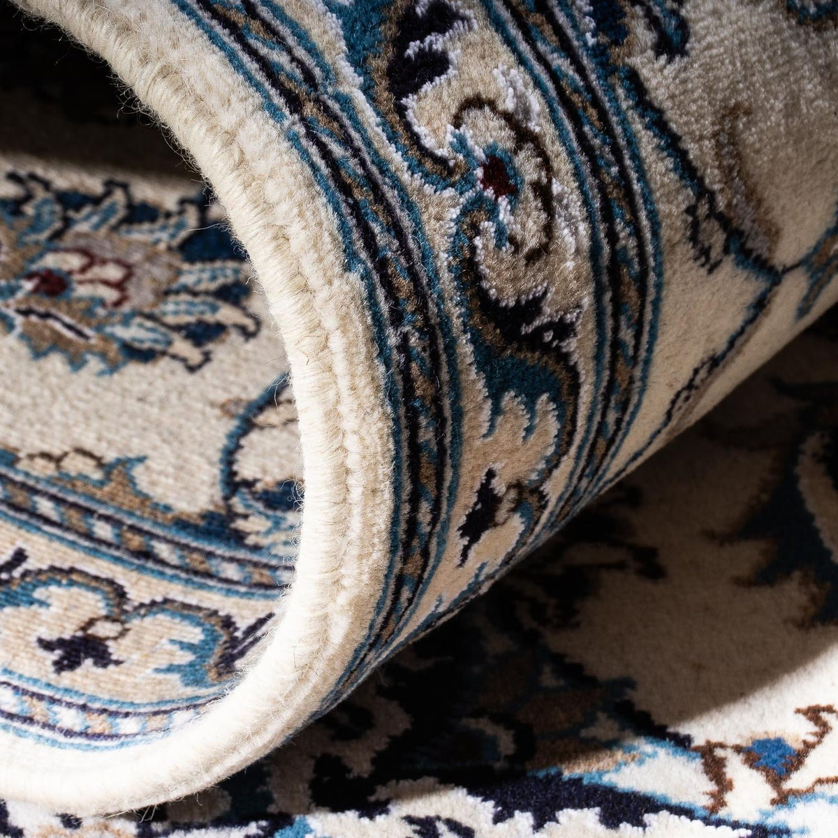 Loper Perzisch tapijt - Nain - 202 x 80 cm - beige