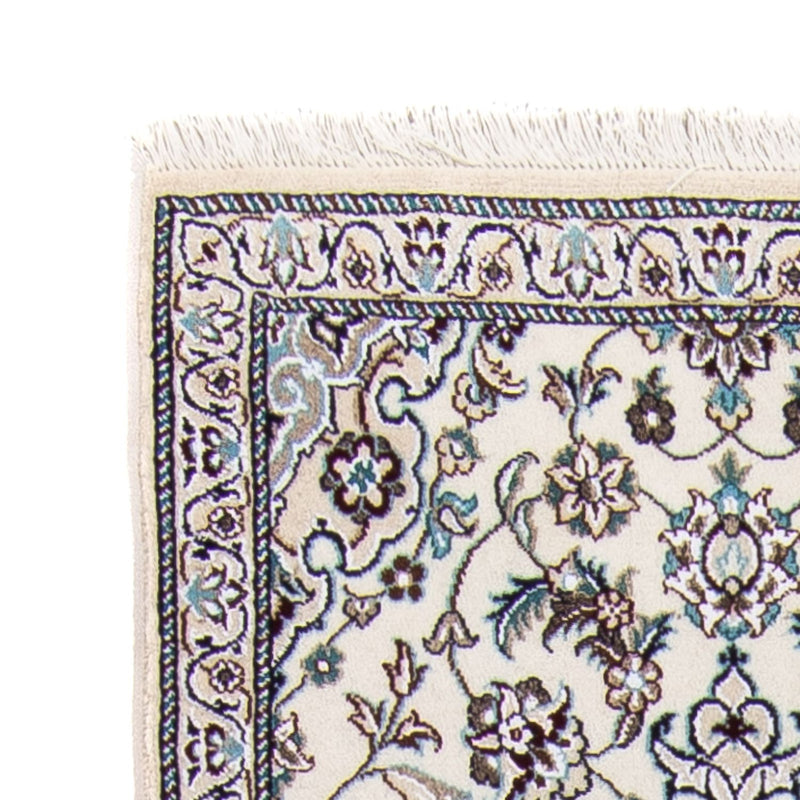 Loper Perzisch tapijt - Nain - Koninklijk - 200 x 62 cm - beige