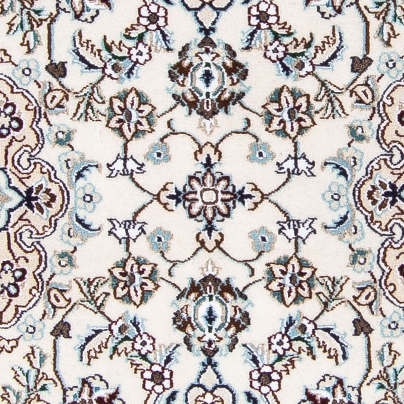 Loper Perzisch tapijt - Nain - Koninklijk - 196 x 63 cm - beige