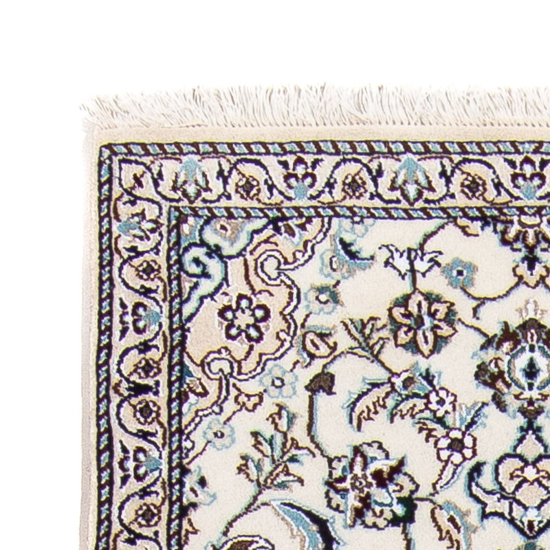 Loper Perzisch tapijt - Nain - Koninklijk - 196 x 63 cm - beige