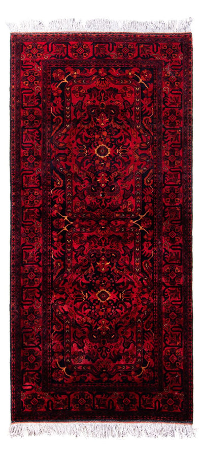 Khal Mohammadi Tapijt 102x203cm - Oosters Tapijt - donkerrood