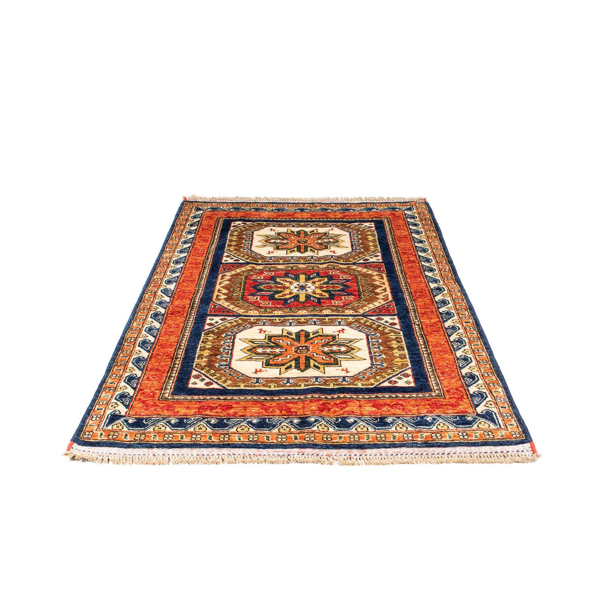 Afghaans tapijt - 185 x 122 cm - donkerblauw