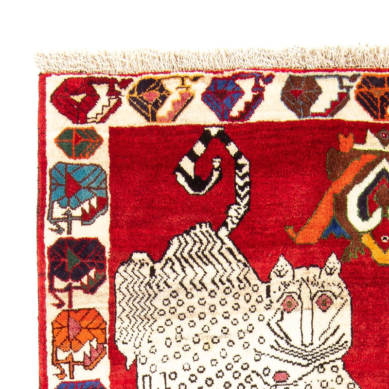 Perzisch Tapijt - Nomadisch - 204 x 135 cm - donkerrood