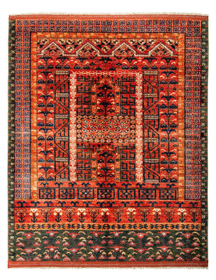 Afghaans tapijt - 196 x 158 cm - rood