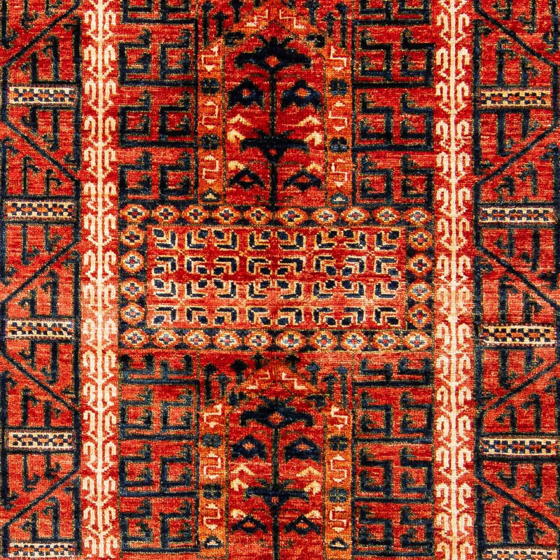 Afghaans tapijt - 196 x 158 cm - rood