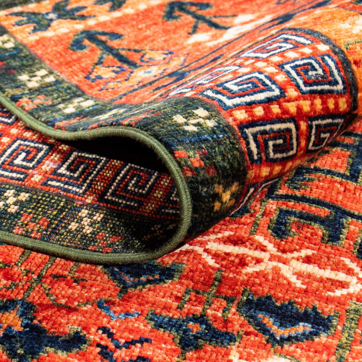 Afghaans tapijt - 196 x 158 cm - rood