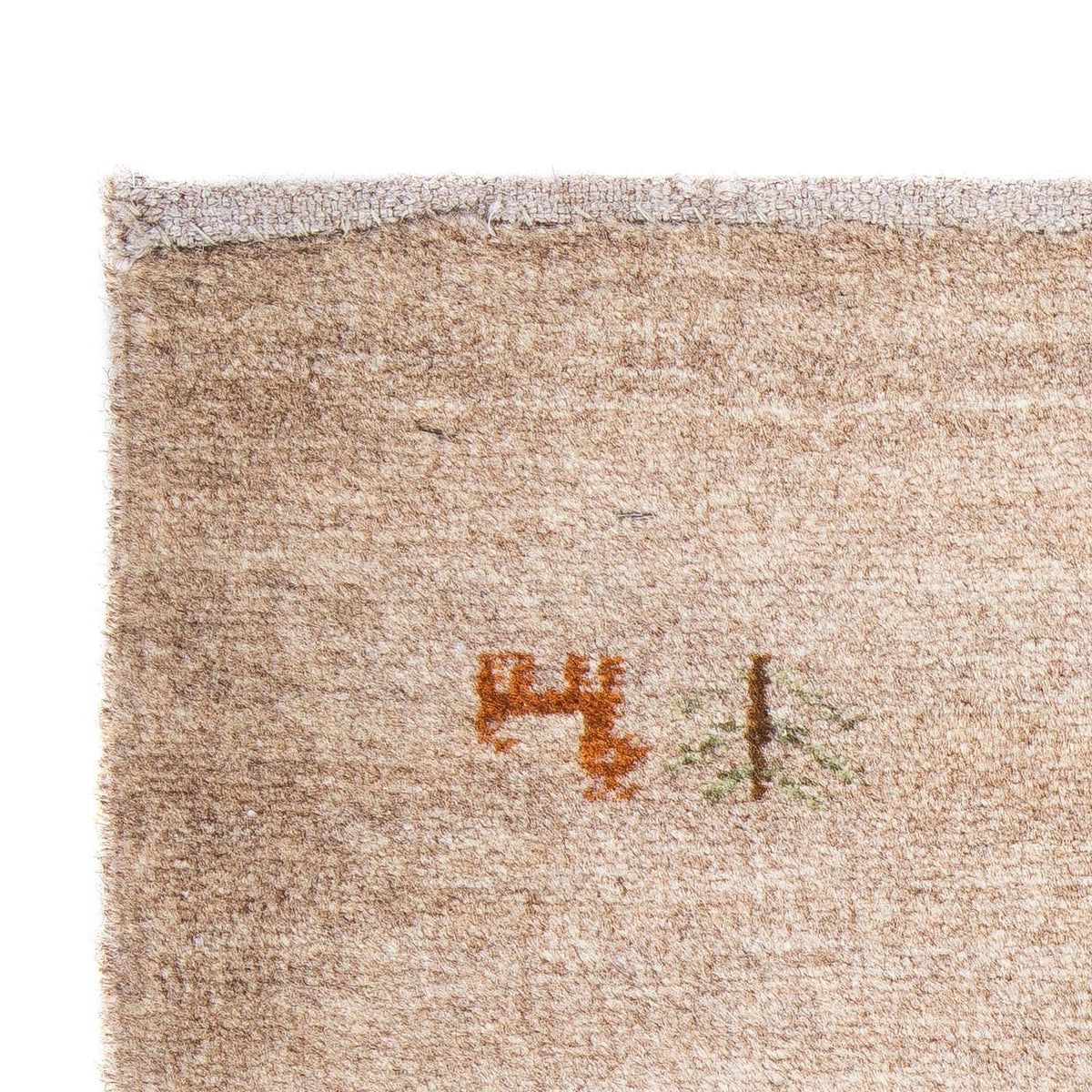 Gabbeh Tapijt - Loribaft Perzisch - 60 x 40 cm - licht choco