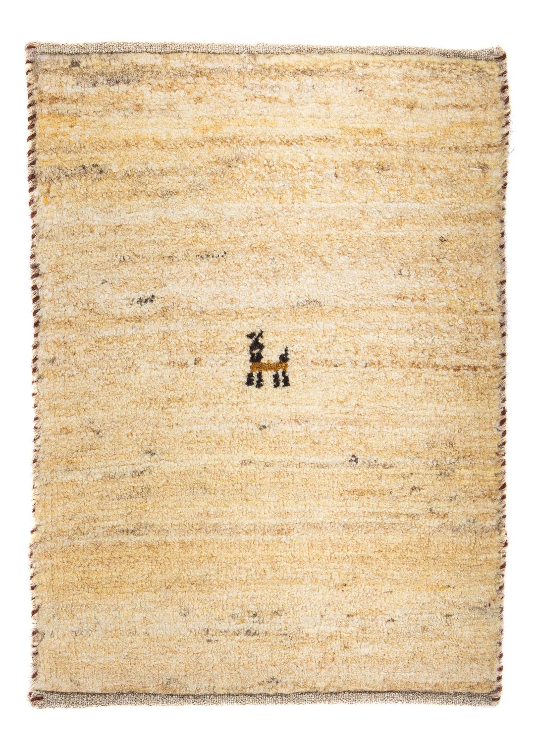 Gabbeh Tapijt - Loribaft Perzisch - 60 x 40 cm - beige