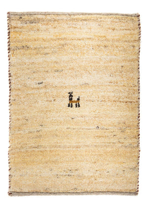 Gabbeh Tapijt - Loribaft Perzisch - 60 x 40 cm - beige