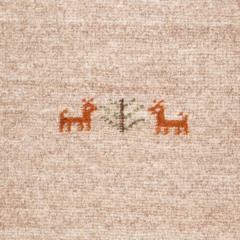 Gabbeh Tapijt - Loribaft Perzisch - 60 x 40 cm - licht choco