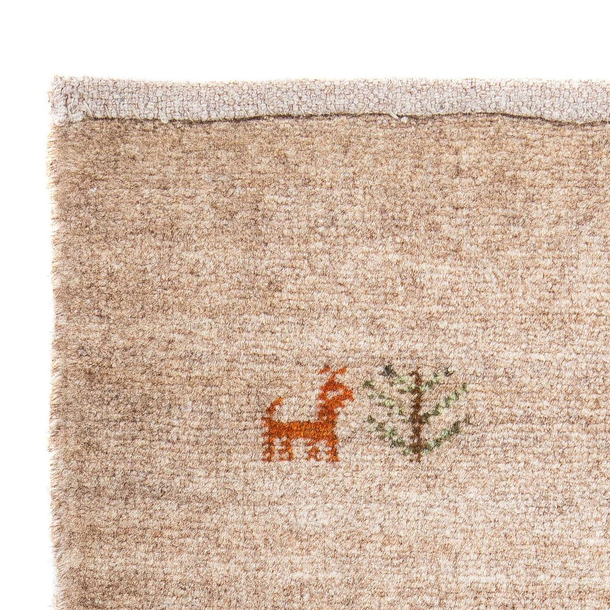 Gabbeh Tapijt - Loribaft Perzisch - 60 x 40 cm - licht choco