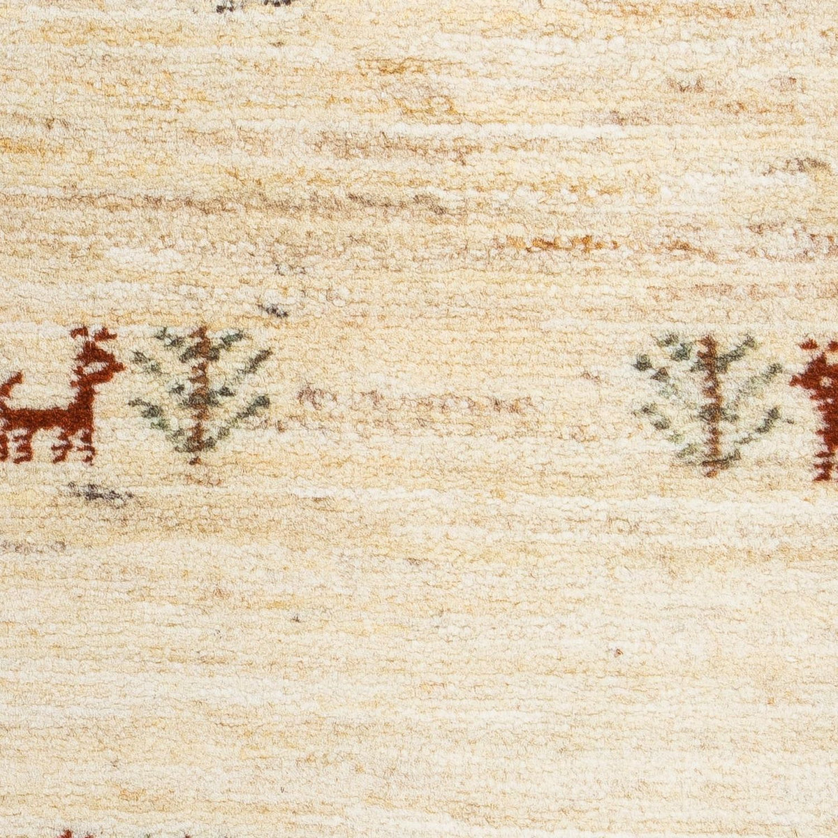 Gabbeh Tapijt - Loribaft Perzisch - 60 x 40 cm - beige