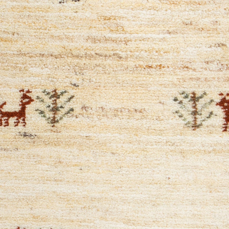 Gabbeh Tapijt - Loribaft Perzisch - 60 x 40 cm - beige