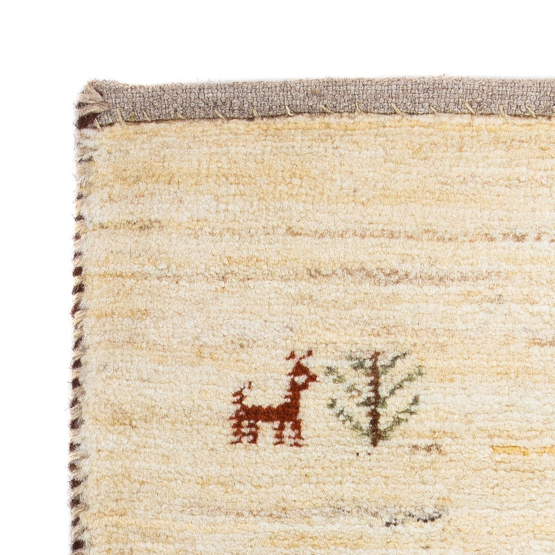 Gabbeh Tapijt - Loribaft Perzisch - 60 x 40 cm - beige