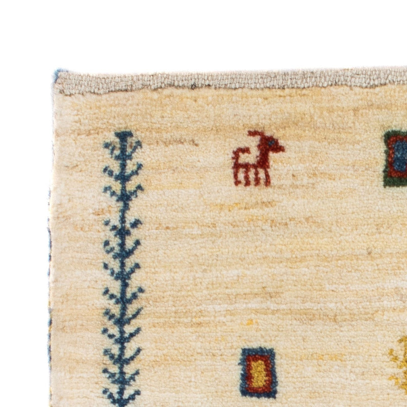 Gabbeh Tapijt - Loribaft Perzisch - 87 x 51 cm - beige