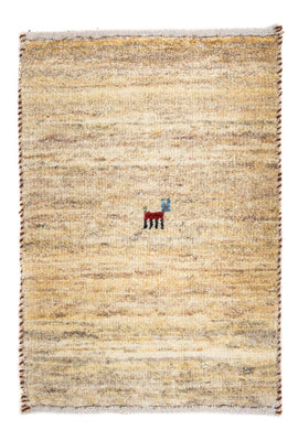 Gabbeh Tapijt - Loribaft Perzisch - 60 x 40 cm - beige