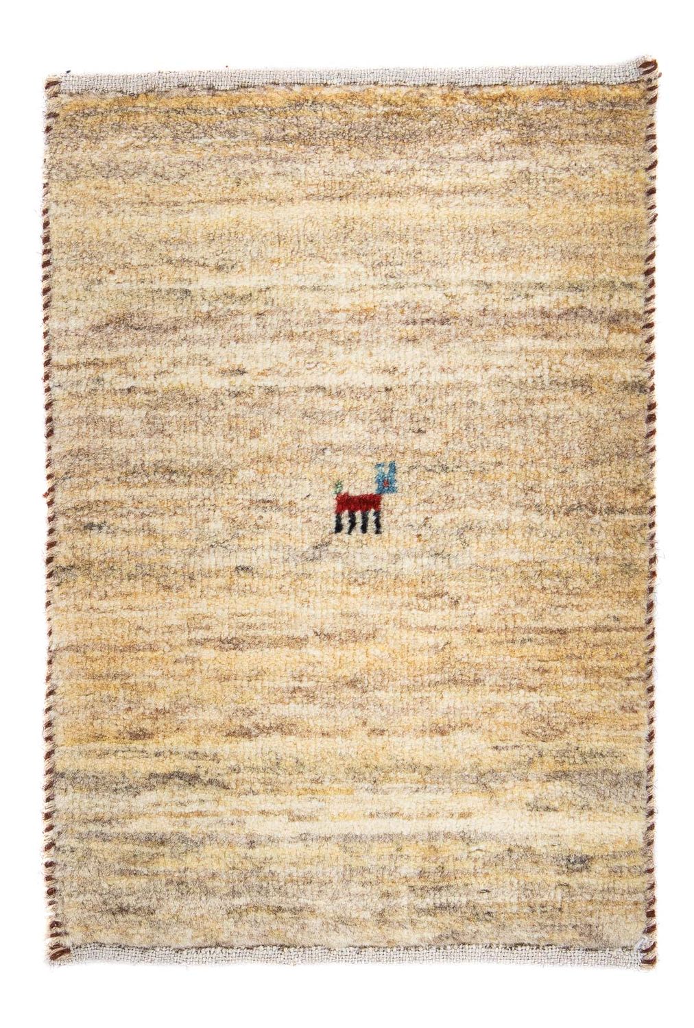 Gabbeh Tapijt - Loribaft Perzisch - 60 x 40 cm - beige