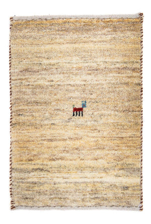 Gabbeh Tapijt - Loribaft Perzisch - 60 x 40 cm - beige