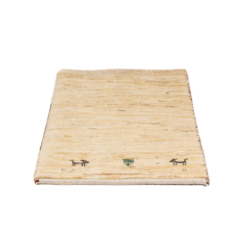 Gabbeh Tapijt - Loribaft Perzisch vierkant  - 45 x 40 cm - beige