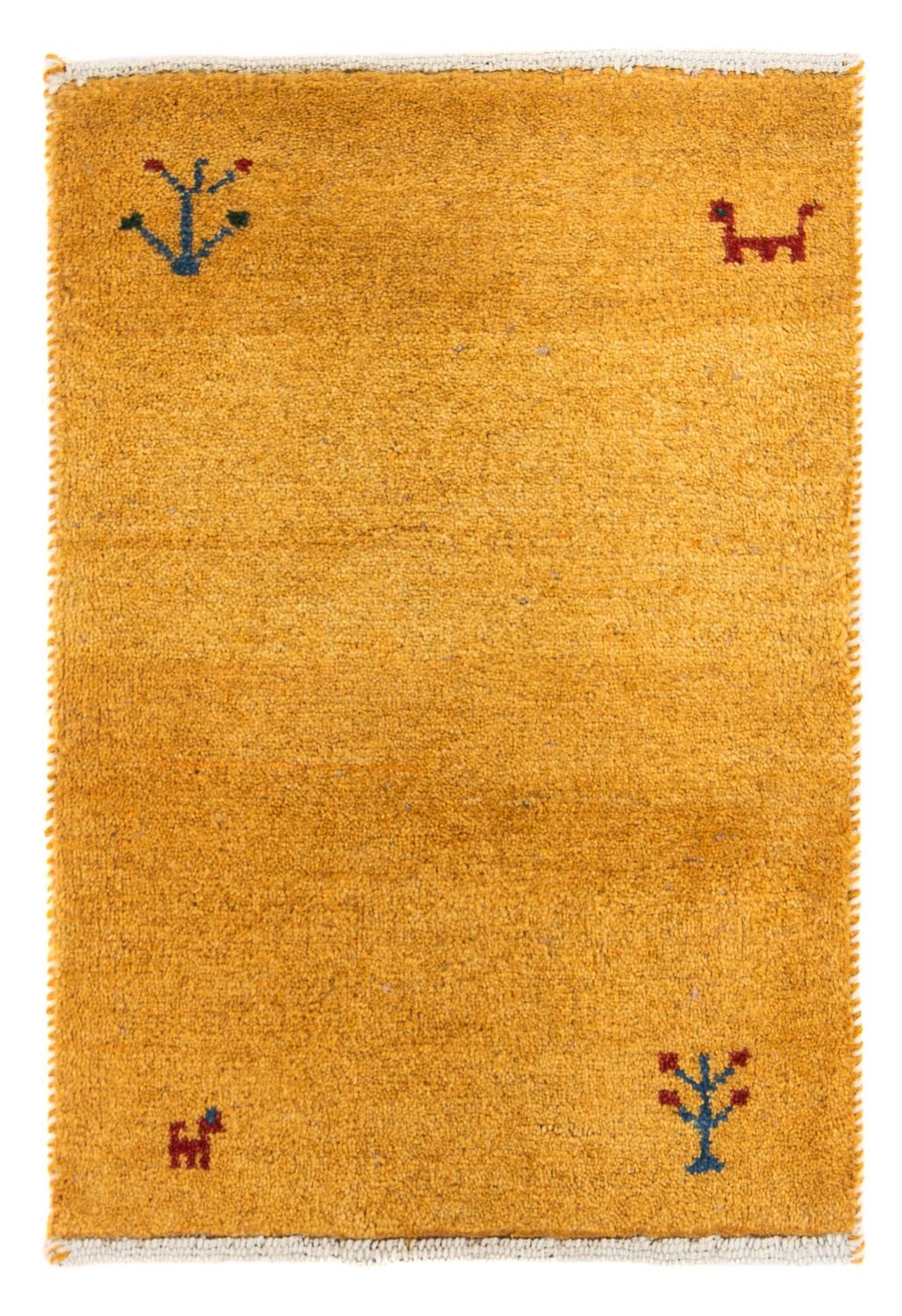 Gabbeh Tapijt - Loribaft Perzisch - 60 x 40 cm - oranje