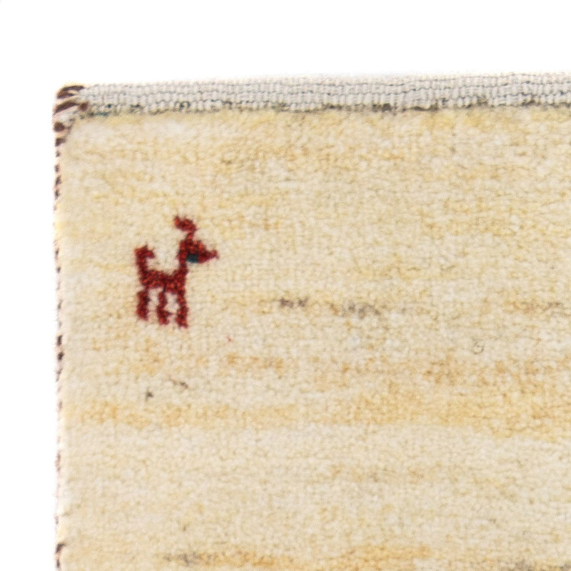 Gabbeh Tapijt - Loribaft Perzisch - 60 x 40 cm - beige