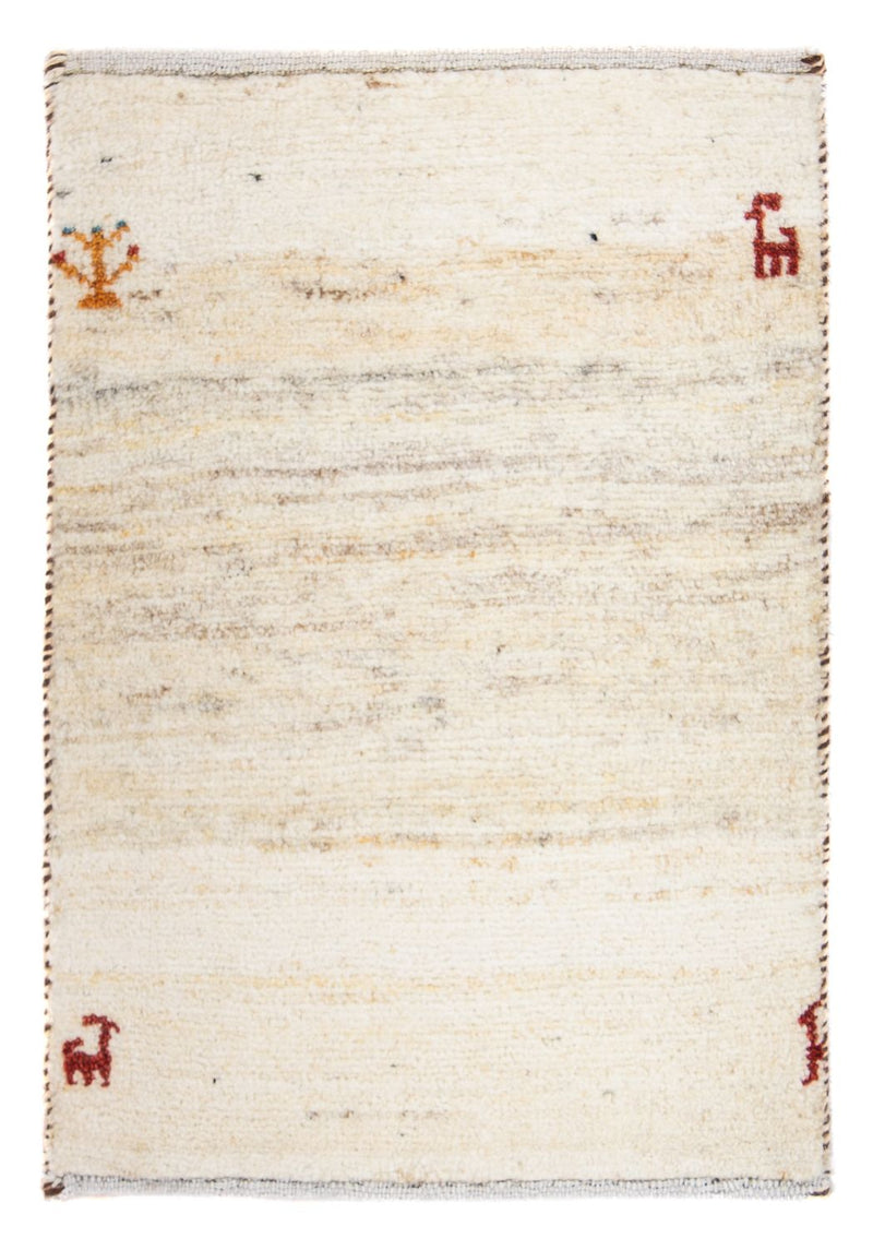Gabbeh Tapijt - Loribaft Perzisch - 60 x 40 cm - beige