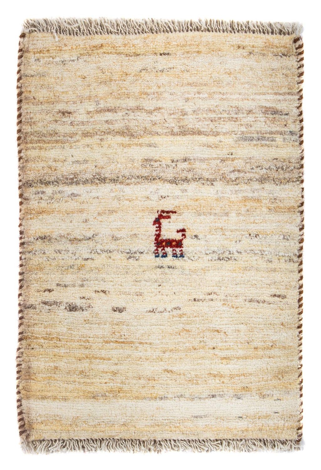 Gabbeh tapijt - Perzisch - 60 x 40 cm - beige